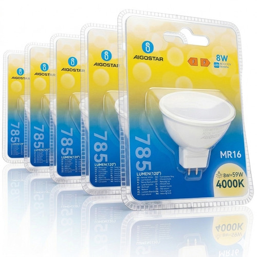 Aigostar lampadina led mr16 - mr16, 8w