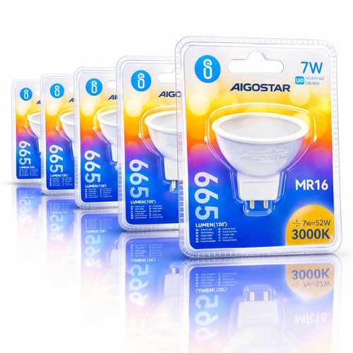Aigostar lampadina led mr16 - led, 7w
