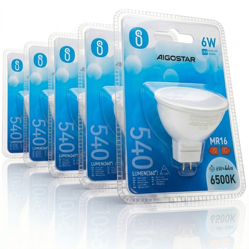 Aigostar lampadina led mr16 - lampadina, 6w
