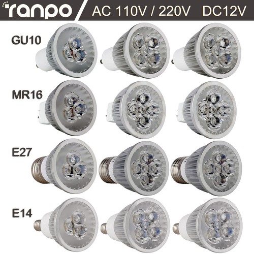 10pcs regolabile led faretto - regolabile,