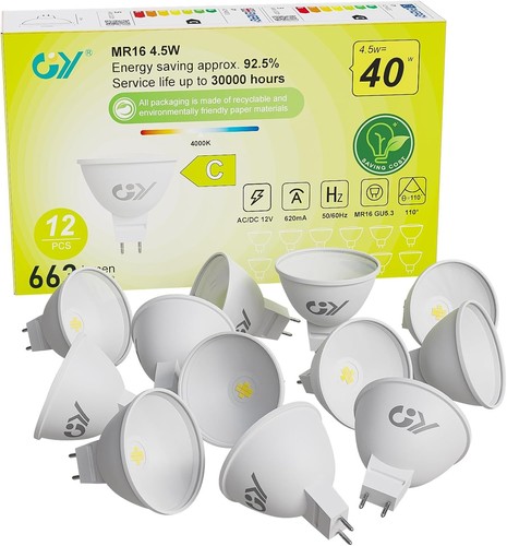 Lampadine mr16 gu5 4000k - 10,