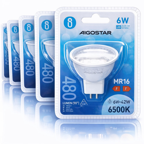 Aigostar lampadina led mr16 - lampadina, 6w